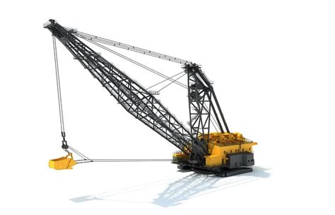 Dragline excavator 3D model - TurboSquid 1381590