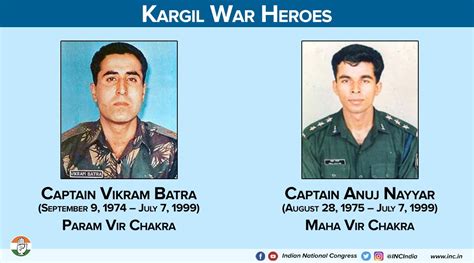 Kargil War Heroes : Saluting War Heroes For Their Bravery On Kargil Vijay Diwas / Under which ...