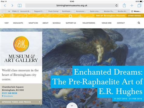 Birmingham art galleries pre raphaelites exhibition on E.R.Hughes is ...