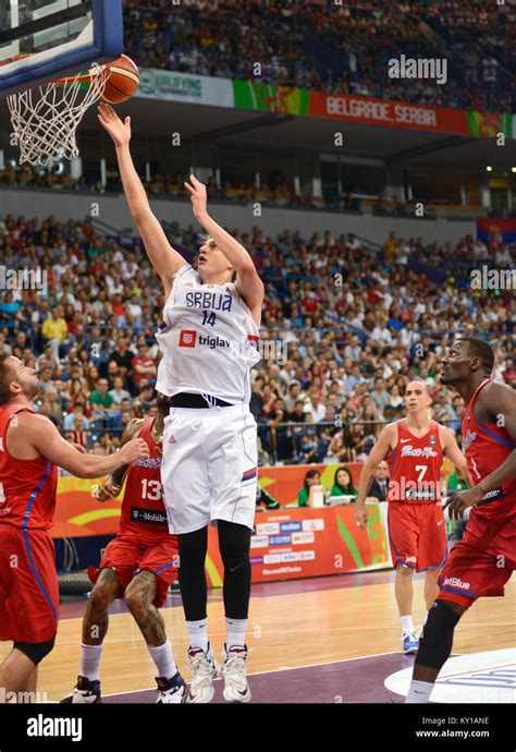 Nikola Jokic. Serbia Basketball National Team. FIBA OQT Tournament ...