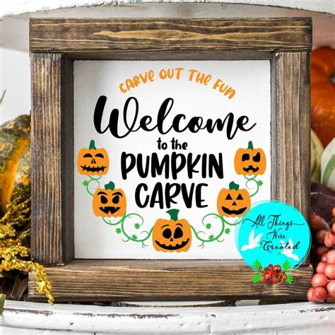 Free Pumpkin Carve SVG - All Things Were Created