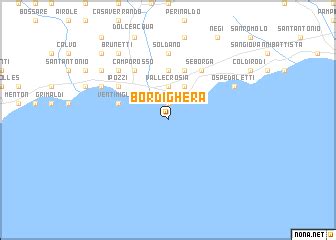 Bordighera (Italy) map - nona.net