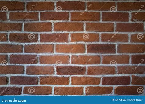 Red clay brick wall stock image. Image of architectural - 131796507