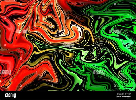 red and green liquid color. abstract background and texture ...