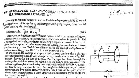 Displacement current, EM waves - YouTube