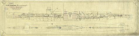 Plan of K class submarines HMS 'K3', 'K4', K8', 'K9', 'K10' and 'K17',