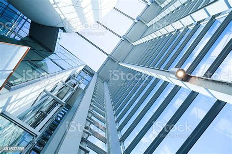 Modern Office Building Structer Reflections Stock Photo - Download Image Now - Abstract ...