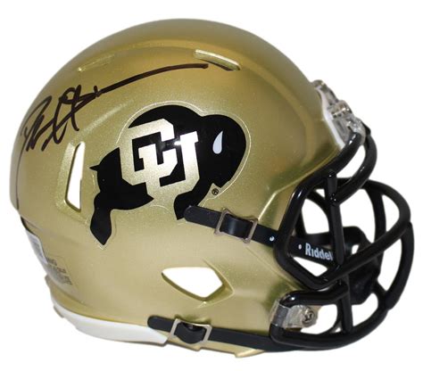 Deion Sanders Signed CU BUFFS Mini Helmet - The Autograph Source