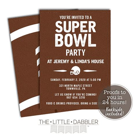 Super Bowl Party Invitations Templates Free