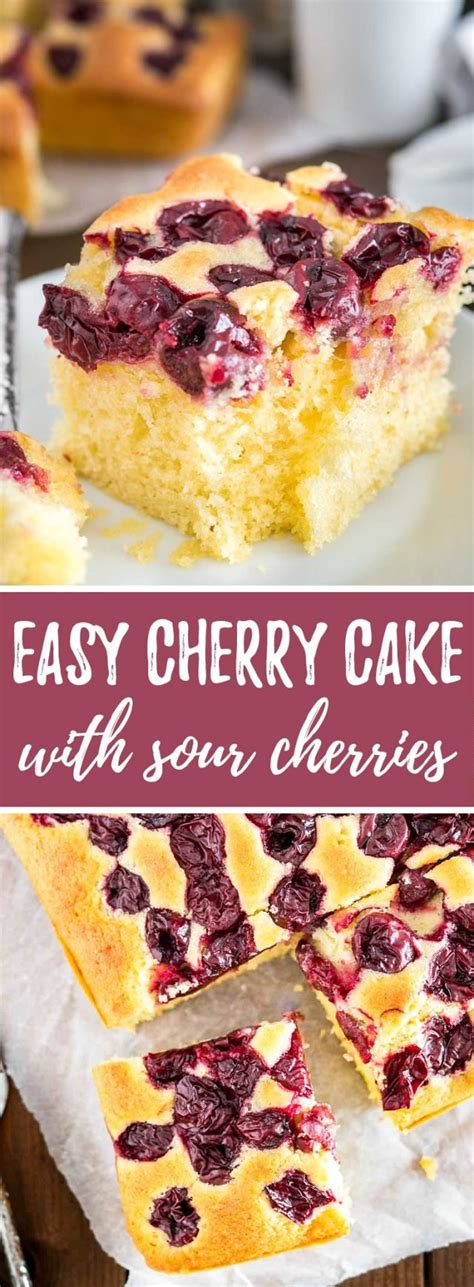 Easy Cherry Cake Recipe from Scratch | Plated Cravings