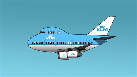 747 Cartoon KLM by audoman2607 on DeviantArt