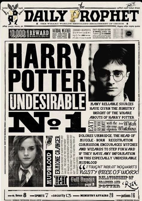 Zeitung von Harry Potter | Harry potter poster, Harry potter, Harry ...