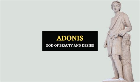 Adonis – God of Beauty and Desire - Symbol Sage