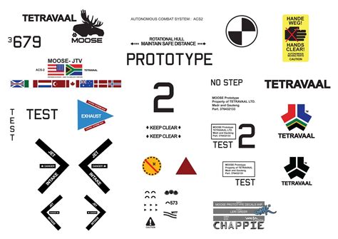 Chappie Graphics by WETA WORKSHOP DESIGN STUDIO