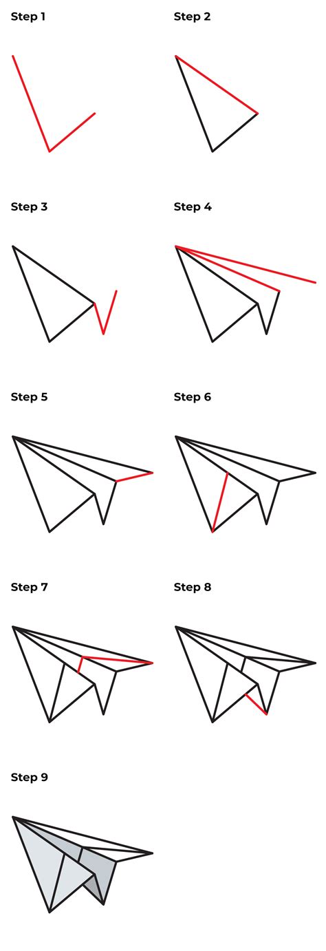 Aggregate 77+ paper airplane sketch super hot - seven.edu.vn