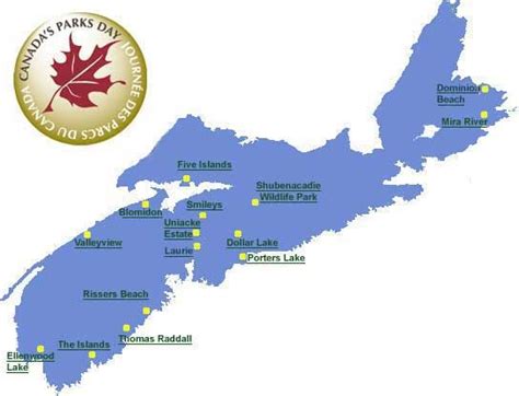 For a list of Nova Scotia's Provincial Parks & an interactive map with a list of events that ...