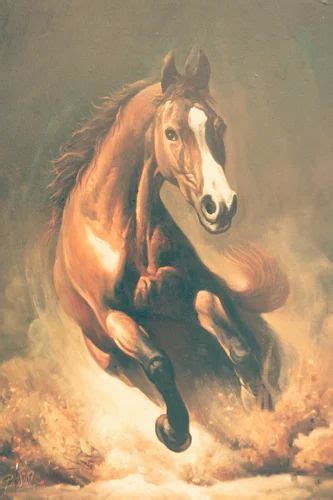 Running Horse Oil Painting at Rs 50000 | Horse Painting in Mumbai | ID ...