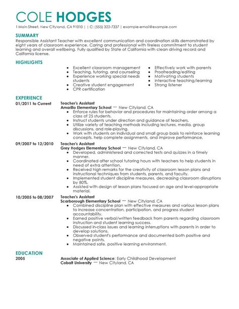 12 Amazing Education Resume Examples | LiveCareer