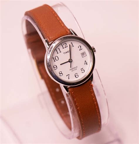 Vintage Timex Water Resistant Watch for Women White Dial – Vintage Radar