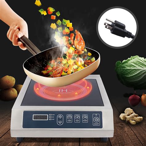 1800W Portable Induction Cooktop Countertop Burner w/ 13 Power Level ...