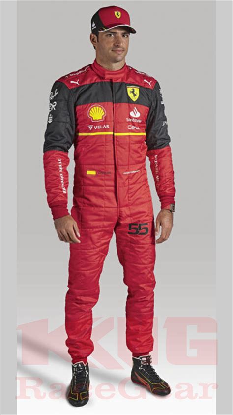 Carlos Sainz Race Scuderia Ferrari F1 Suit 2023 KING, 45% OFF