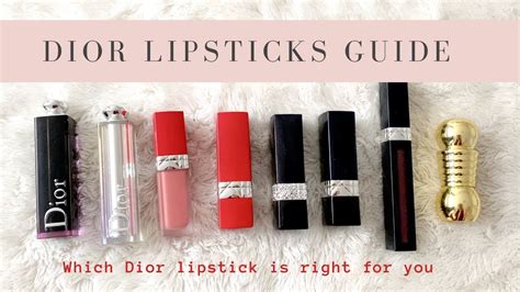 Dior Lipsticks Guide - YouTube