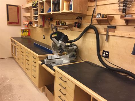 Kapex miter saw station Woodworking Shop Layout, Woodworking Workshop ...