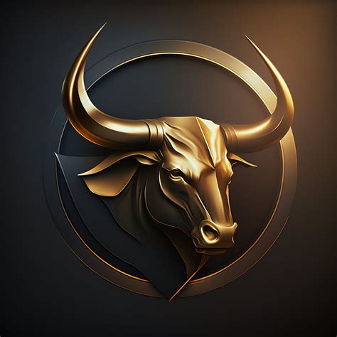 Golden Bull Logo PNG SVG - Etsy