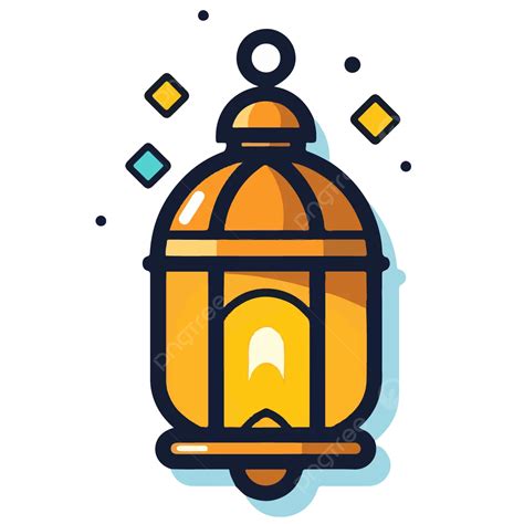 Cute Islamic Lantern Icon Vector, Cute, Islamic, Lantern PNG and Vector ...