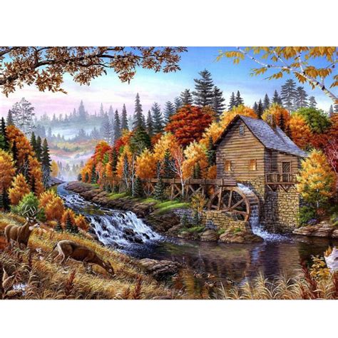 DIY oil painting by numbers canvas picture adult coloring paint acrylic ...