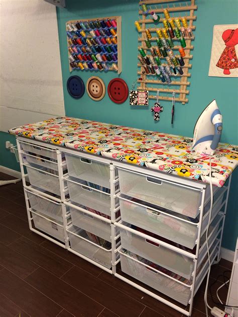 Pin by Tracee Young on SEWING | Sewing room storage, Sewing room design ...