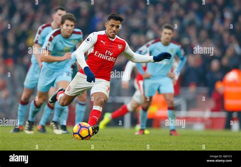 Arsenal’s Alexis Sanchez scores the winning goal during the Premier League match between Arsenal ...