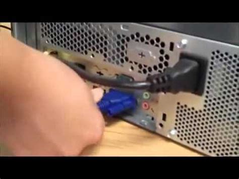 How to connect projector to desktop computer Projector Demo Video Projector Installation YouTu ...