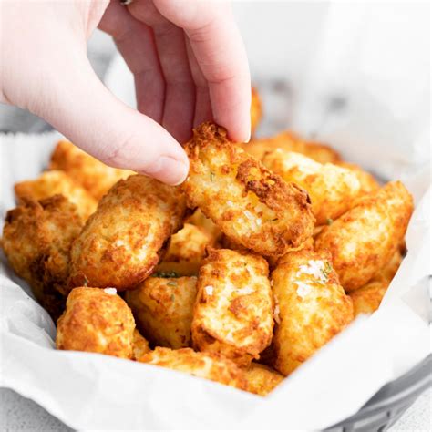 Air Fryer Tater Tots with Hash Brown Shortcut | Easy Wholesome