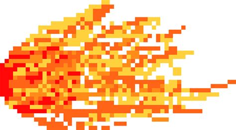 Fireball Pixel PNG Image High Quality Transparent HQ PNG Download | FreePNGimg