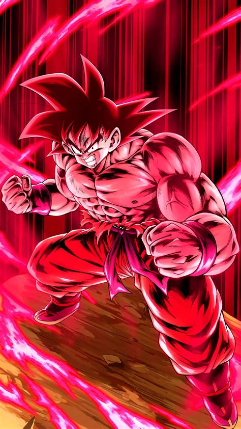 Download Goku Red Kaioken Aura Wallpaper | Wallpapers.com