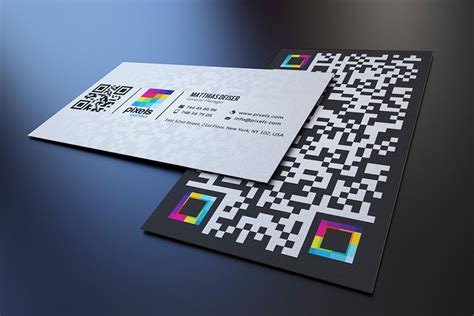 QR Code Business Card | Creative Business Card Templates ~ Creative Market