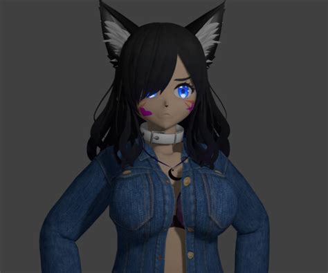 ArtStation - Rigged wolf girl | Resources