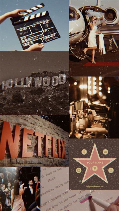 Vintage Hollywood Collage Wallpaper Download | MobCup