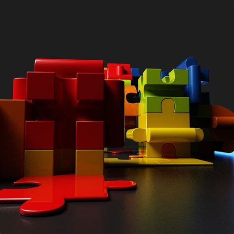 3d Model Jigsaw Puzzle Building Blocks