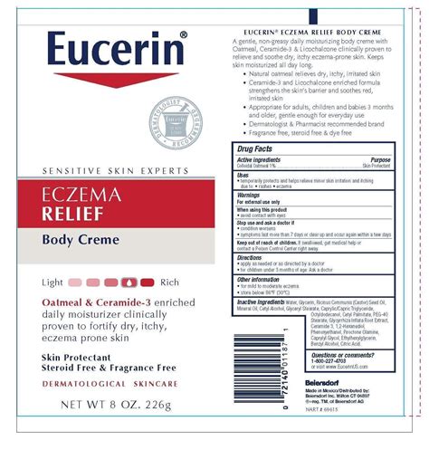 Eucerin Eczema Relief Body (cream) Beiersdorf Inc