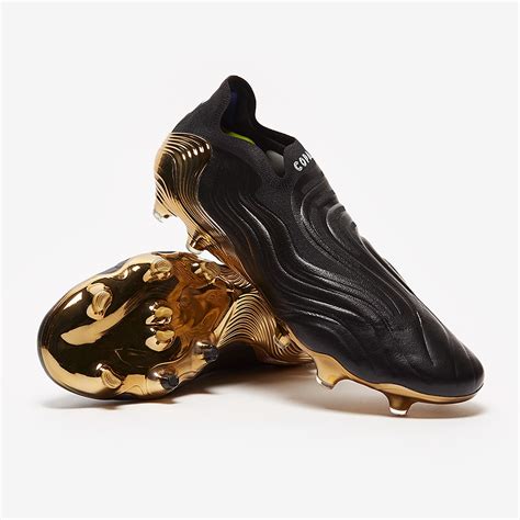 adidas Copa Sense+ FG - Core Black/White/Gold Metallic - Firm Ground - Mens Soccer Cleats