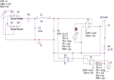 Simulation circuit for Rectifier and Filter | Download Scientific Diagram