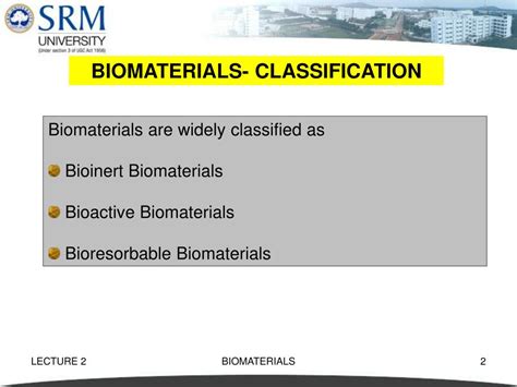 PPT - BIOMATERIALS- CLASSIFICATION PowerPoint Presentation, free download - ID:3080077