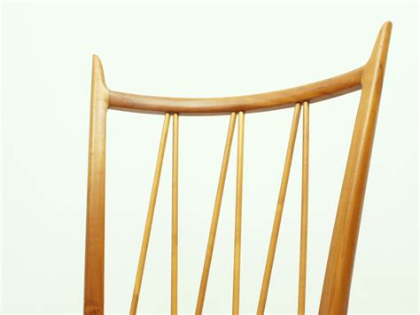 Set Of 4 Cherry Wood Dining Chairs | Good Old Vintage • Design Furniture from the 50s, 60s and 70s