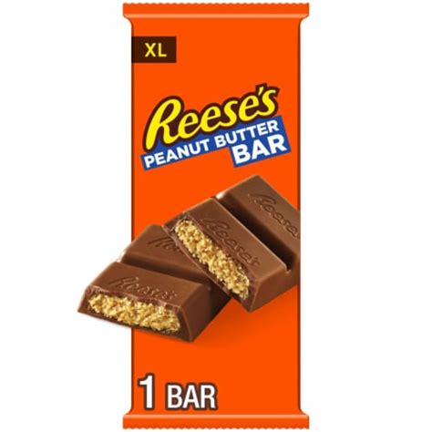 REESE'S Milk Chocolate Peanut Butter XL Candy Bar, 12 pieces / 4.25 oz ...