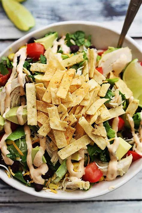 Leftover Turkey Taco Salad | Creme De La Crumb