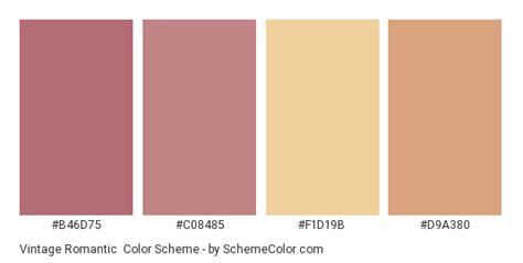 old rose scheme color | Romantic color schemes, Romantic colors palette, Romantic colors