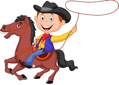 Free Cowboy Child Clipart in AI, SVG, EPS or PSD