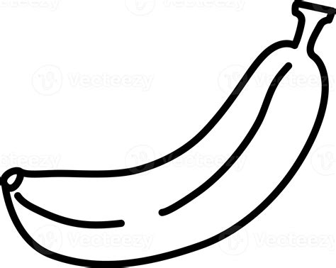 Banana Outline hand drawn 20695853 PNG